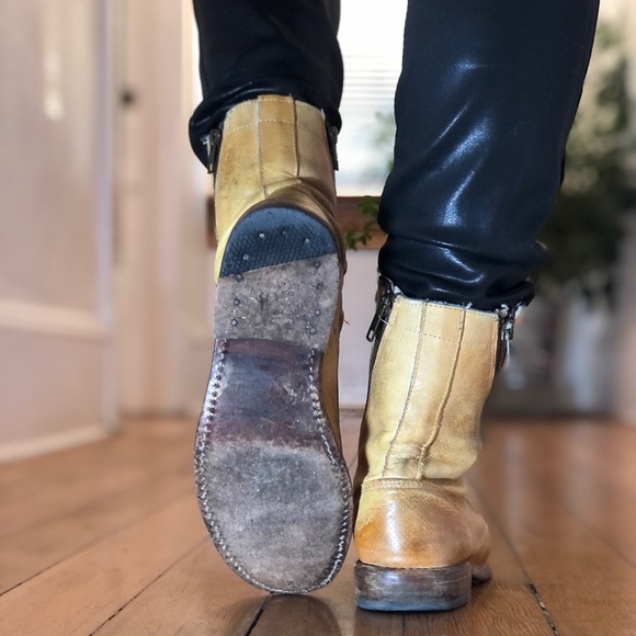 ❤️BED | STU LEATHER 2 ZIPPER LACE UP BOOTS - Picture 7 of 16